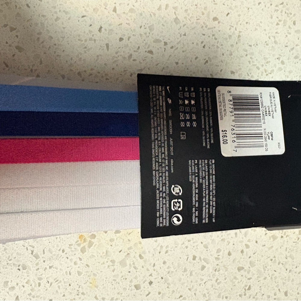 Nike Headbands 6-Pack - Yellow and White - Picture 3 of 3